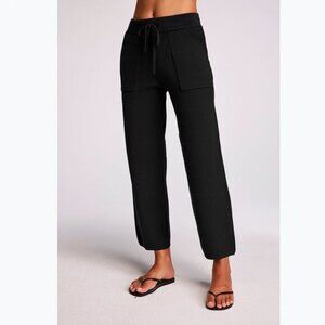 We Are Sundays Pointelle Cole Pant in Black - M